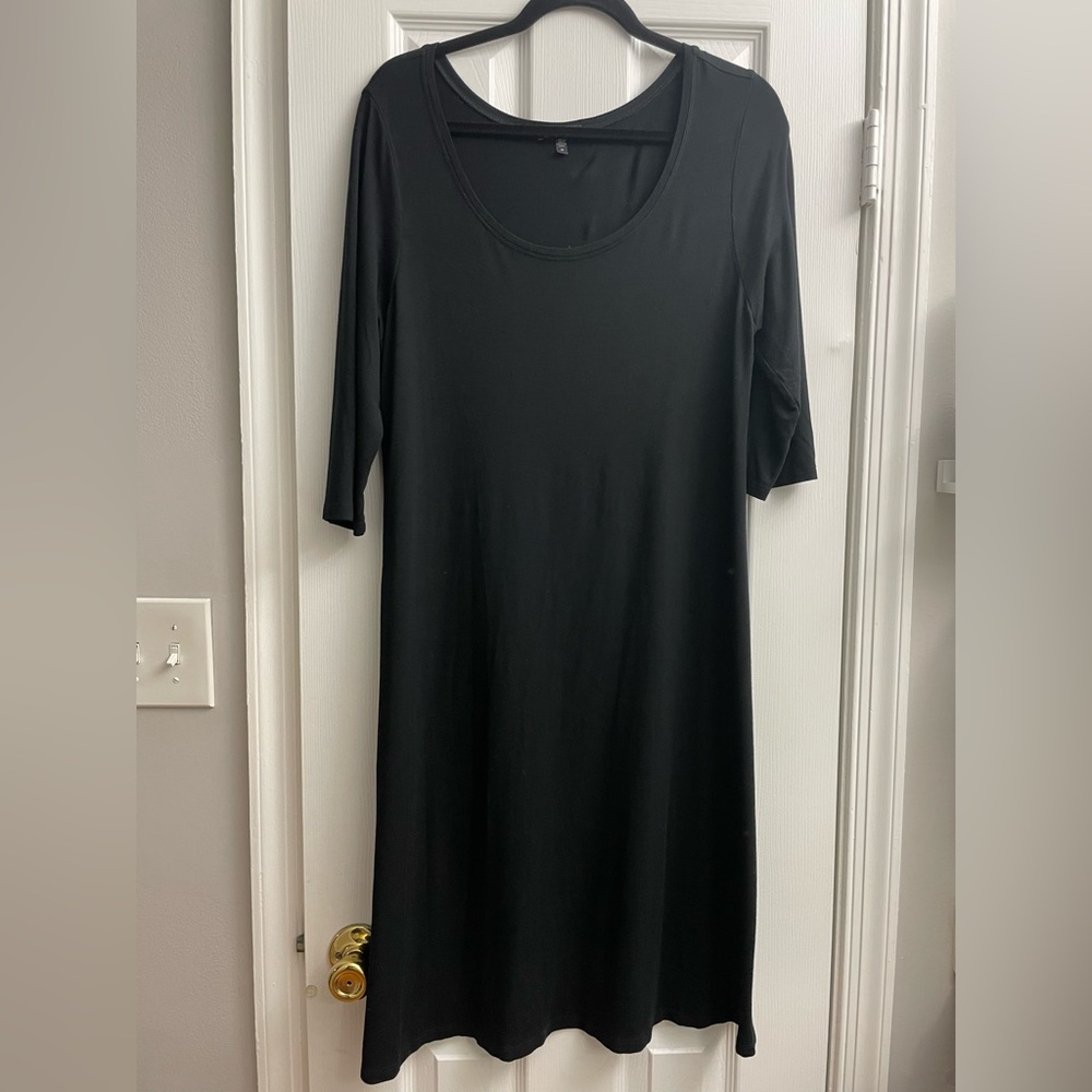 Eileen fisher black dress medium
